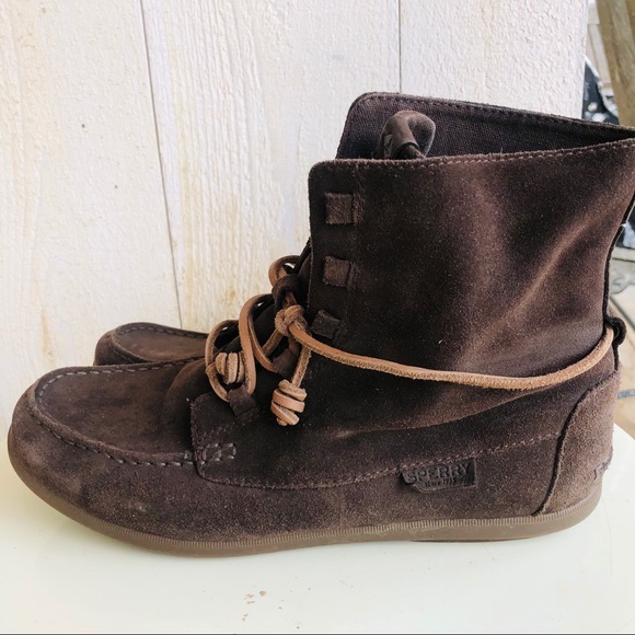 Sperry Shoes - Sperry Top-Sider Chukka Brown Suede Boots Booties